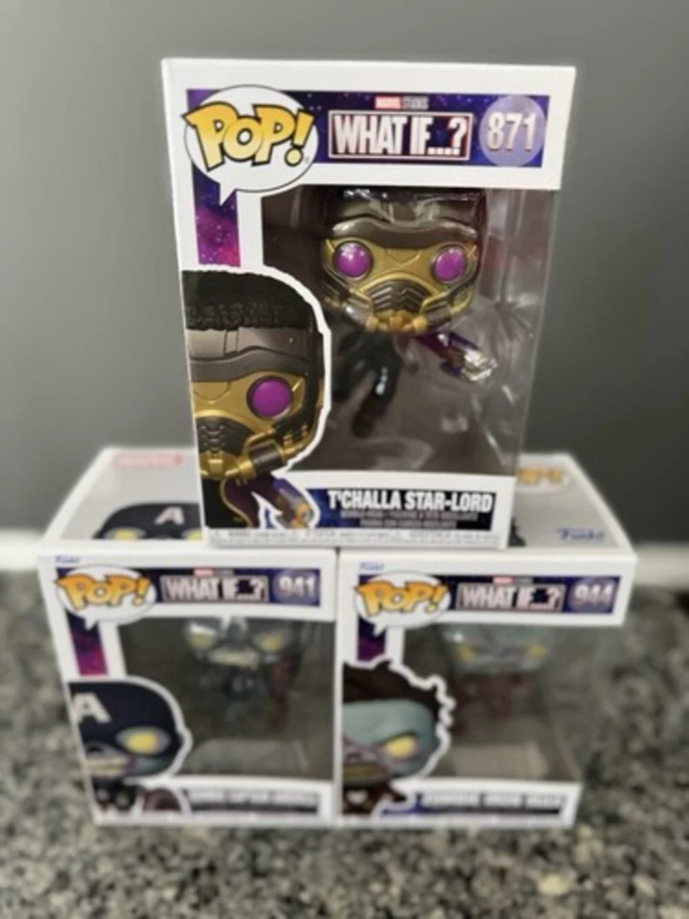 Funko Pop! What If? Zombie Captain America 941 Zombie Iron Man 944 Iron Man 871